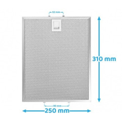 Metall-Fettfilter 310x250mm...