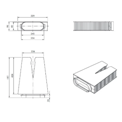 Luftreinigungsbox flexibel ULBF für BORA Dunstabzug