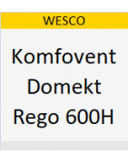 Ersatzfilter für die Wesco Komfovent Domekt Rego 600 h Komfortlüftung