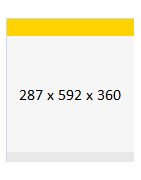 287 x 592 x 360